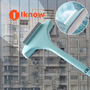 I Know Chổi Lau Kính Hai Mục Đích Dụng Cụ Cạo Màn Hình Cửa Sổ Ô Tô Không Cần Tháo Rời Có Tay Cầm Điều Chỉnh Dụng Cụ Lau Cửa Sổ Gia Đình