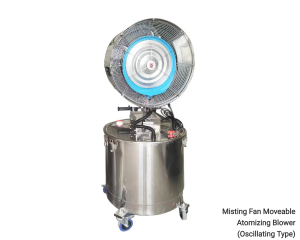 Misting Fan Moveable Atomizing Blower (Oscillating Type)