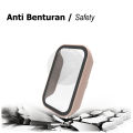 Hard Case Layar Redmi Band 2 Case + Tempered Glass Xiaomi Redmi Smart Band 2 / Amazfit Band 7 Hematacc. 