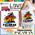 Palawan Philippines Destination Design High Quality Canvas tote bag Katsa. 