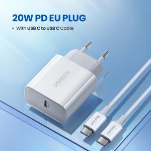 UGREEN Quick Charge 4.0 3.0 QC PD Charger 20W QC4.0 QC3.0 USB Type C Fast Charger for iPhone 14 13 12 8 Xiaomi Phone PD Charger2026