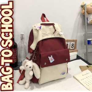 Ransel Wanita Perempuan Remaja Sekolah Mewah Mura Korea Style BackPack Slot Laptop Populer Virall Terbaru kekinian