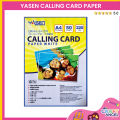 Yasen 50 Sheets Calling Card Paper A4 220GSM/250GSM Matte Finish Calling Card Colored Instant Dry for Dye & Pigment Inks. 