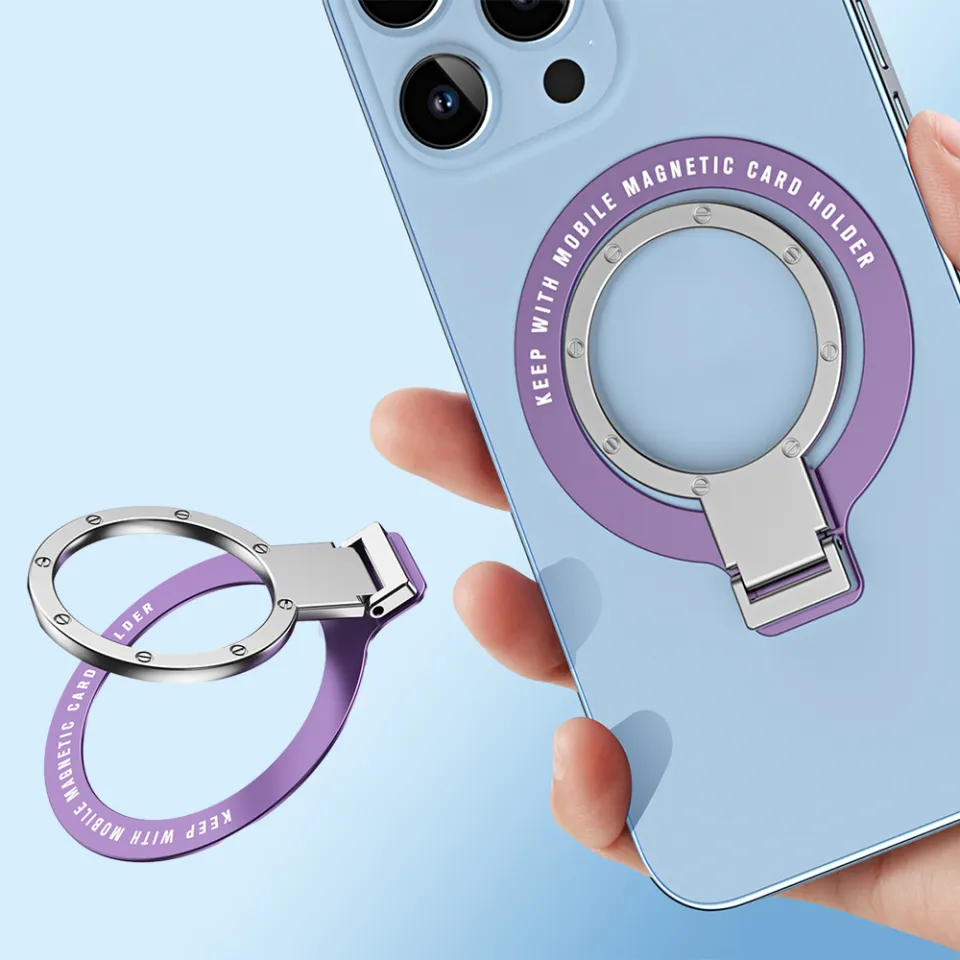 🔥🔥🔥For MagSafe Magnetic Ring Holder for Iphone,Universal Moblie Phone  Finger Ring Holder ,Ultra-thin Metal Foldable Desk Phone Ring Holder for  Magsafe