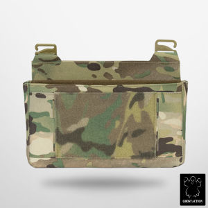 2025 Ghost Action  FCSK Tactical Vest Front Panel Pouch  DOPE Front Flap Kangaroo Pouch FERRO