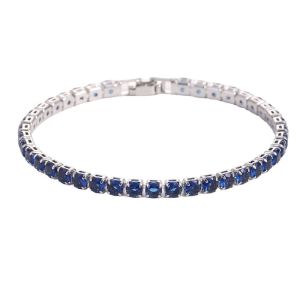 GUERBEIS Vòng tay chuỗi kim cương với Kim Cương Đá Cubic Zirconia thiết kế liên kết chuỗi hồng vàng trang sức thời trang Hip hop cho nam và nữ