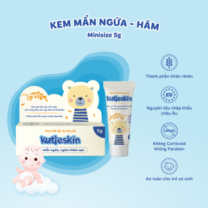[HCM]Kem Bôi Dịu Da KUTIESKIN [Tuýp 30gr] - Giảm mẩn ngứa hăm da cho trẻ sơ sinh [kutiskin cutieskin kutiekin]