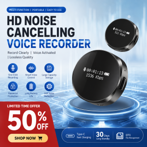 AI Audio Recorders Active noise reduction ultra-long standby time High-definition audio easy to carry
