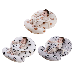 หมอนเด็กทารกนุ่มสบายแบบเอียงสำหรับเด็กทารก0-12ม. หมอนรองอเนกประสงค์สำหรับการเล่นและงีบหลับโดยมีการควบคุม