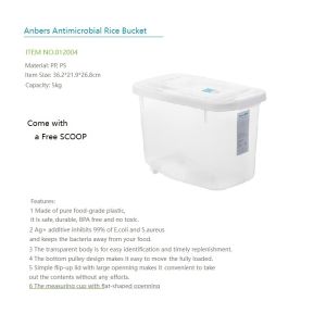 Chahua Air Anti-Microbial Anti-Weevils Dry Food / Rice Bucket Container with Scoop Cup
