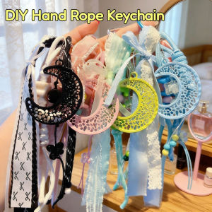 Crescent Bracelet & Keychain Set DIY Moon Eid Ramadan Raya Gift for Backpack Handbag Car Key Ornaments