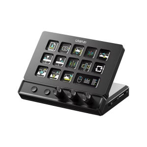 Ulanzi D200X Creative Deck 14 LCD Keys 3 Knobs 8-in-1 USB-C Hub HDMI 4K Macro Shortcut Controller Streamer