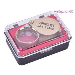weijuzhun00 30x 30x21mm Magnifier Jewelers Eye Tool Jewellery Folding Loupe