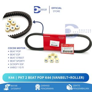 K44 PKT 2 HEMAT MURAH VANBELT + ROLLER BEAT POP / BEAT ESP STREET SPORTY / SCOOPY / PANBEL / KIRIAN