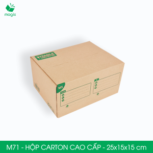 M71 - 25x15x15 cm - 60 hộp carton đóng hàng cao cấp - Thùng carton hộp gói hàng | Magix Packaging