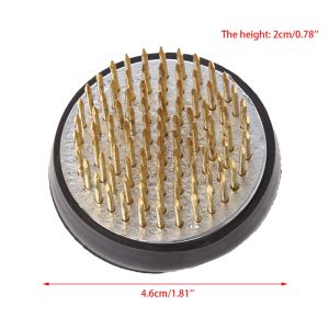 Round Ikebana Kenzan Flower Frog With Rubber Gasket Floristry Art Fixed Tool