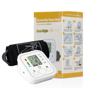Clinic Blood Pressure Monitor Upper Arm Automatic BP Cuff Machine with LED Display for Home Use Health Caredetection heartbeat monitor blood pressure machine Automatic Digital LCD Monitor Arm Blood Pressure Monitor