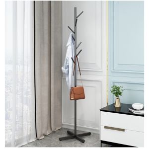 Bedroom Iron Coat Rack Floor Metal Hanging Clothes Rack Drying Rack Hanger Indoor Storage Rack Organizer