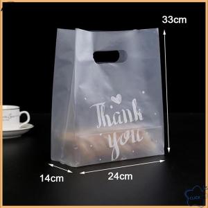 Follow Get More【Metonna】 50pcs Thank You Plastic Candy Gift Bags Shopping Bags Wedding Wrapping Bags
