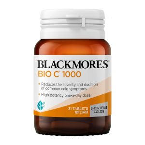 Viên Uống Bổ Sung Vitamin C Blackmores Bio C 1000mg (31 Viên) Tăng Cường Sức Đề Kháng - Chứa chiết xuất bioflavonoid từ cam quýt và quả tầm xuân (rosehip) giúp tăng cường khả năng hấp thụ và hiệu quả của vitamin C.