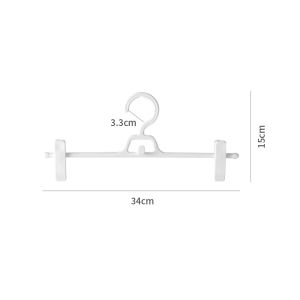 Goody Home ไม้แขวนแบบตัวหนีบ หนีบกางเกง กระโปรง สามารถแขวนต่อกันได้ประหยัดพื้นที่ ตะขอหมุนไม่ได้