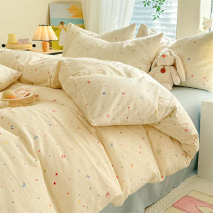 ปลอกผ้าห่มซักลายดอกไม้ซักผ้านวมขนอ่อนราชินี/ผ้าห่มคิงไซส์คลุม