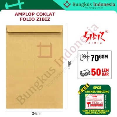 Amplop Coklat Folio 24x35cm