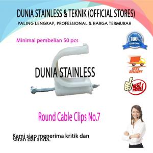 Round Cable Clips No 7 /20pcs