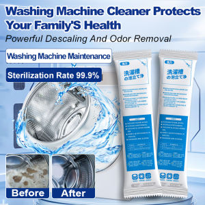 🤩Big Discount🤩Automatic Drum Washer Tank Cleaner Inner Cylinder Antibacterial Stain Remover Washing Machine Cleaner Deep Cleaning Tablets For Inner Drum Removal Of Mold Stains And Odor Top Load Front Load Washer Maintenance
