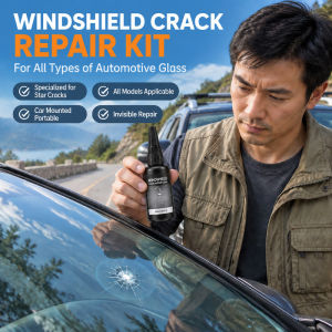 Car Windshield Minor Crack Repair Kit Auto Glass Repair Tool for Small Chips Cracks and Windshield Surface Damage Easy DIY Car Maintenance