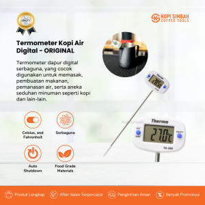 Termometer Dapur Digital Kitchen Thermometer Alat Pengukur Suhu Temperatur Makanan Dan Air Minuman
