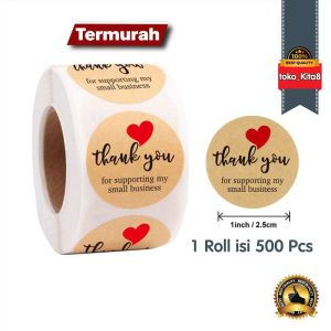 Stiker Label (Terima Kasih) Premium untuk Kemasan