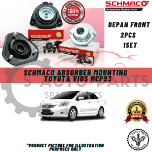 TOYOTA VIOS NCP93 (FRONT 2PCS) ABSORBER MOUNTING 100% SCHMACO