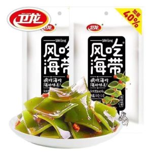 卫龙-风吃海带-劲爽香辣味 80克 网红辣味海带零食 酸辣过瘾 低热量 追剧必备 WEILONG DELICIOUS-Yummy Kelp 80G