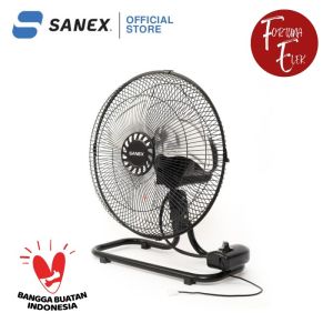 Sanex Tornado wall Fan / Desk Fan Kipas Angin Meja 12 inch SN - 128 S  bisa swing kiri kanan Baling-baling Besi
