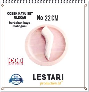 PALING TOP !!!! Cobek Kayu Set Ulekan Ukuran jumbo Termurah Bahan Kayu Mahoni