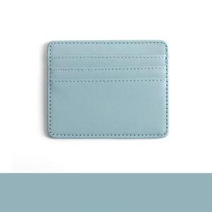 Slim PU Leather Card Holder Wallet – Minimalist Multi-Card Business Card Case for Men & Women