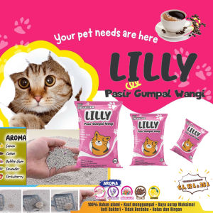 PASIR KUCING 12 LITER LILLY - PASIR KUCING GUMPAL WANGI-KUALITAS PREMIUM