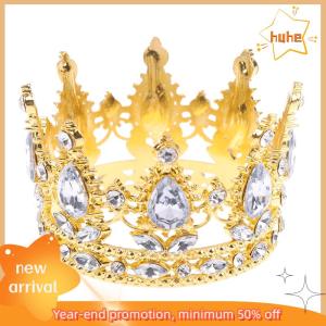 huhe ตุ๊กตาผ้าฝ้ายมงกุฎย้อนยุคเครื่องประดับศีรษะตุ๊กตาเกาหลีตุ๊กตาผ้าฝ้ายมงกุฎสำหรับตุ๊กตาทารกชุดตุ๊กตาแฟชั่น