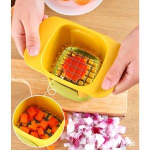 ALAT PEMOTONG KENTANG WORTEL DADU / PENGIRIS SAYUR BAWANG MODEL TEKAN SERBAGUNA / CHOPPER MANUAL MYHOMESTUFF168