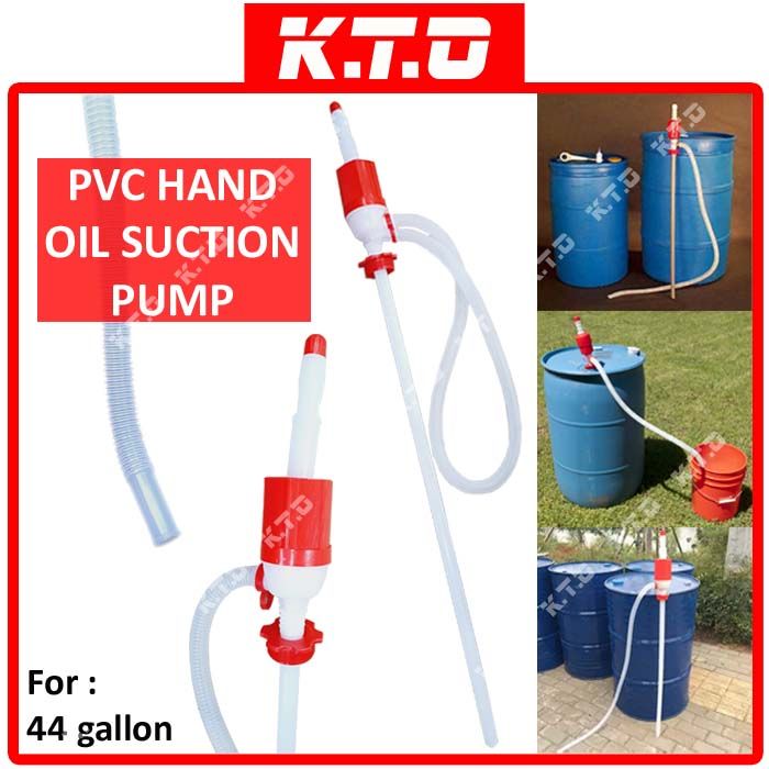 PVC Hand Oil Suction Pump Petrol Liquid Air Hand Siphon Pump Hose Use For 44Gallon Barrel / Pam