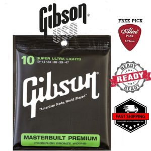 (LOCAL SELLER) Gibson Acoustic Guitar Strings 010 Phoshor Bronze Strings Tali Gitar Akustik