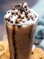 Chocolate Droplets Chocomini Kisses for Mini Donuts Frappe Milkshake. 