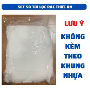 Combo Giá Khay Lưới Lọc Thức Ăn Thừa - Túi Lọc Rác Bồn Rửa Chén Bát - Khung nhựa ABS chất lượng cao