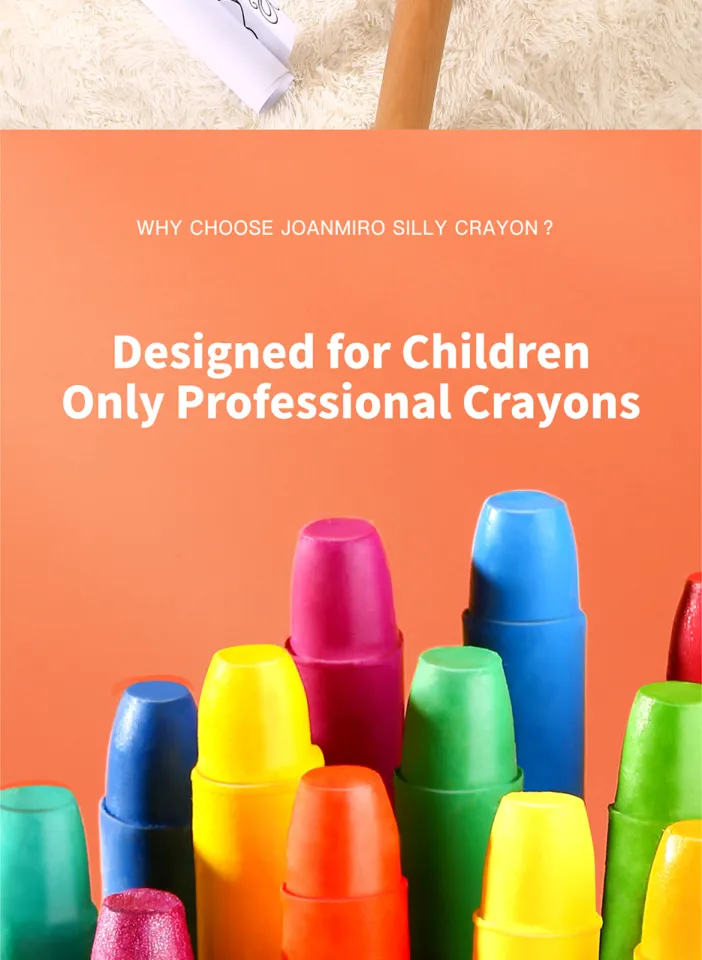 Jar Melo Washable Silky Crayons Multi Colors Non-Toxic Gel Crayons