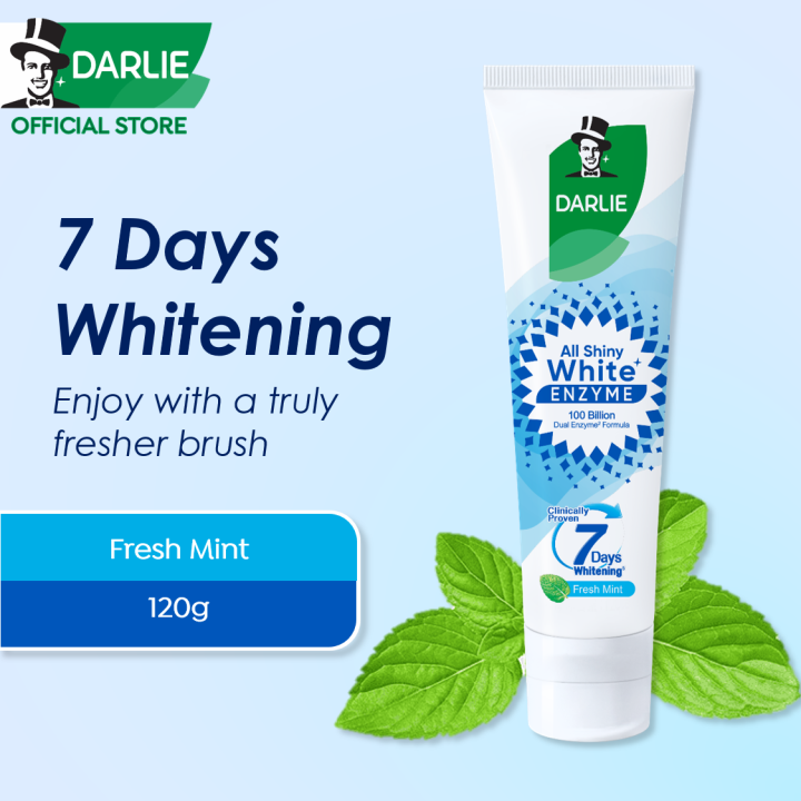 DARLIE All Shiny White Supreme Enzyme Fresh Mint Whitening Toothpaste 120g