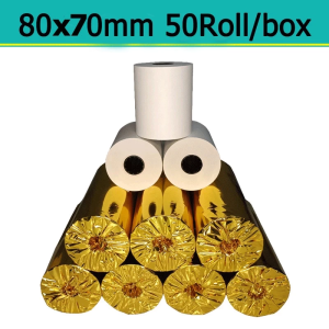 Good Quality POS Thermal Paper 80x70 (1box = 50 rolls) for epson xprinter star rongta bixolon printers thermal paper 80mm x 70mm pos thermal paper 80x70 80x80