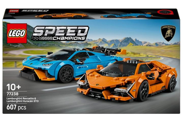 LEGO 77238 SPEED CHAMPIONS: Lamborghini Revuelto and Huracan STO