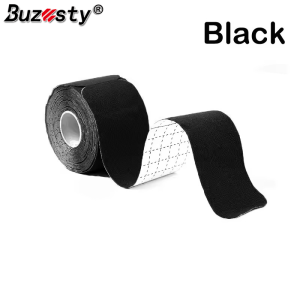 Buzesty เทปกล้ามเนื้อออกกำลังกาย5cmX5m สำหรับกล้ามเนื้อเทปยืดหยุ่นสำหรับ Relief กล้ามเนื้อและร่วมสนับสนุนประเภท I กันน้ำและระบายอากาศได้สำหรับเล่นกีฬาฟิตเนสออกกำลังกาย