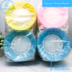 Souvenir Piring Plastik Besar Lokal